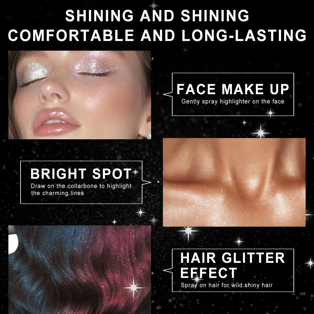 Luminous Multipurpose Glitter Shimmer Spray