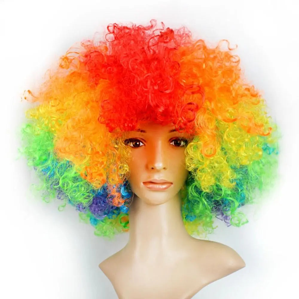 Curly costume wig shown on a mannequin