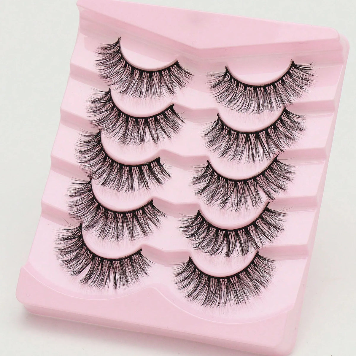 Cat-Eye Faux Mink-Style False Lashes – 5 Pairs