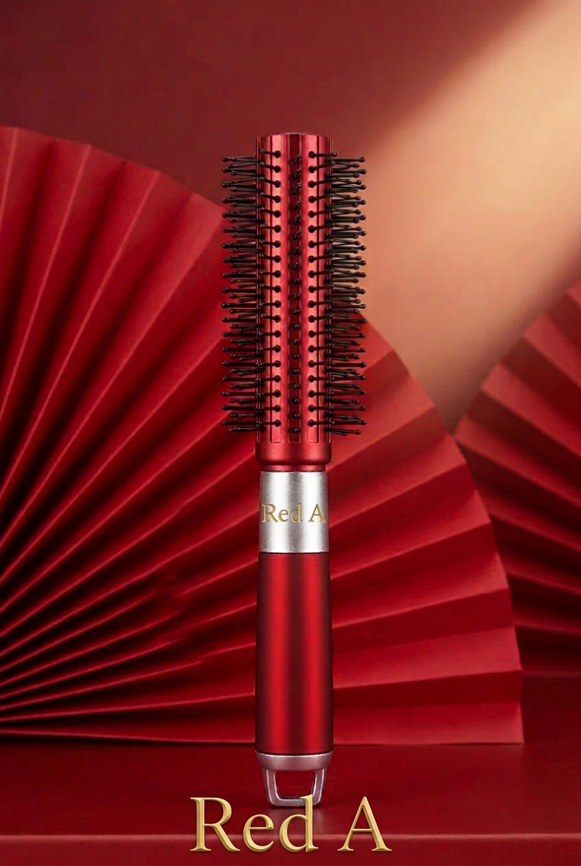 Anti-Frizz Cushion Hair Brush for Detangling and Styling | 3 Sizes for Short to Long Hair | Red, Green, Gold Luxury Colors