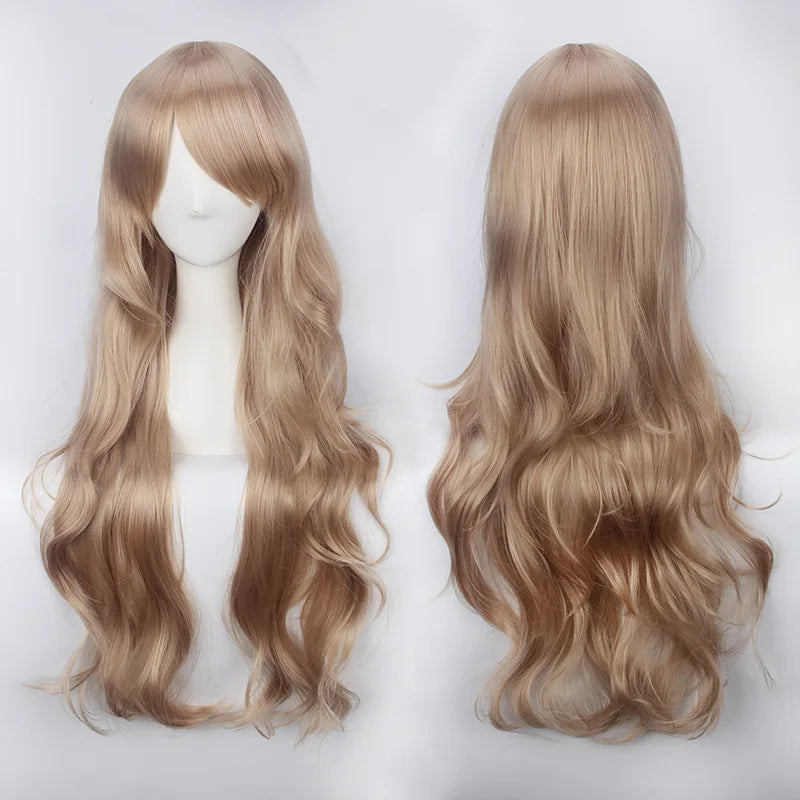 Long Wavy Cosplay Costume Wig (30-Inch Heat-Resistant Fiber)