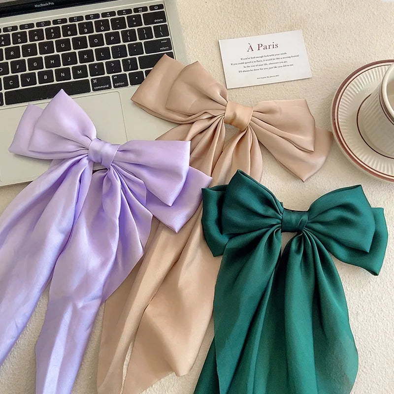 Oversized Bow Ribbon Hair Clip