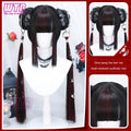 Cosplay wig shown with front, back or styling views