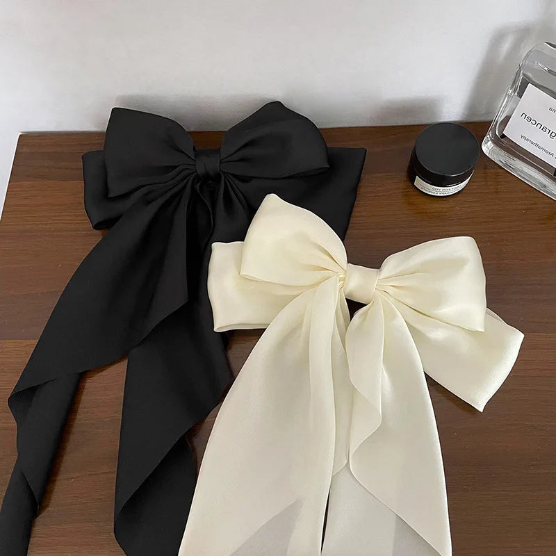 Oversized Bow Ribbon Hair Clip