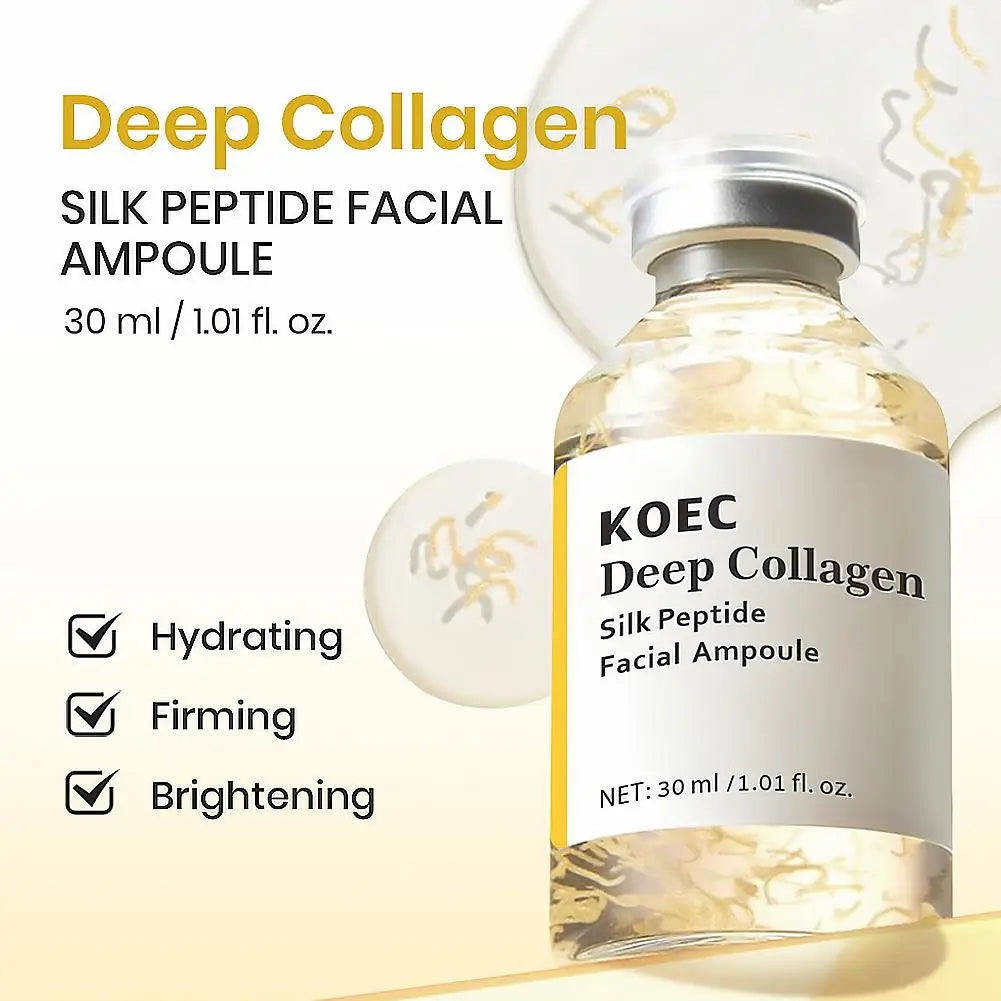 Facial ampoule bottles with applicator and product information