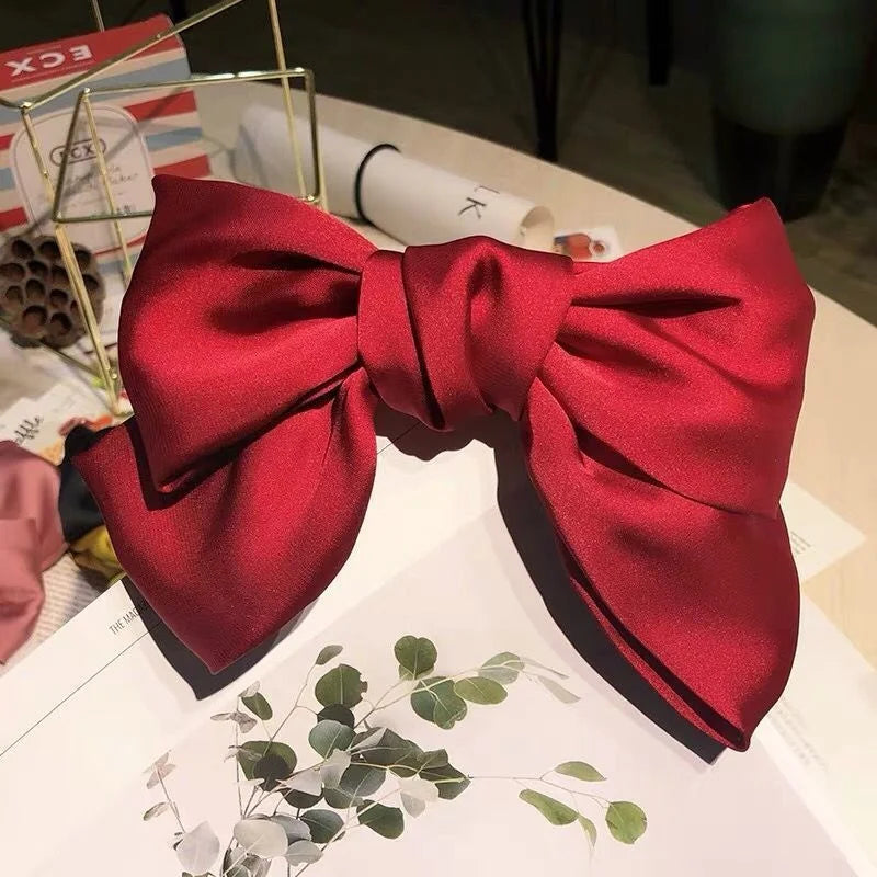 Oversized Bow Ribbon Hair Clip
