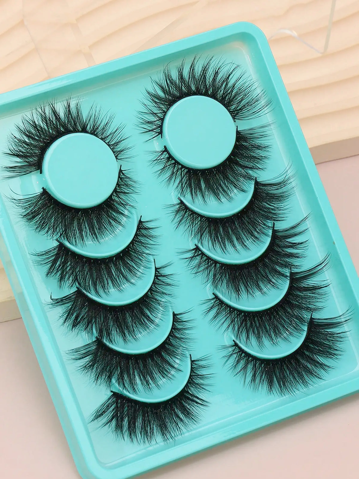 Cat-Eye Faux Mink-Style False Lashes – 5 Pairs