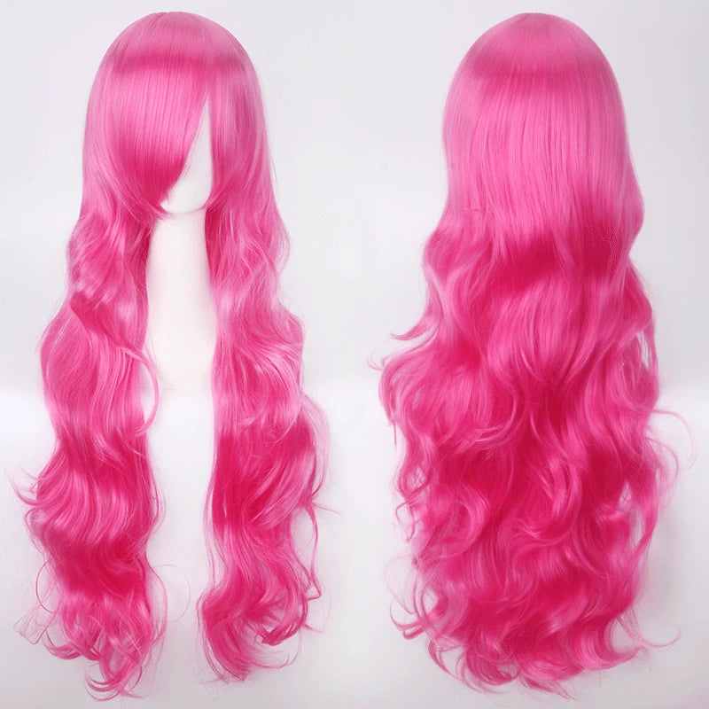 Long Wavy Cosplay Costume Wig (30-Inch Heat-Resistant Fiber)