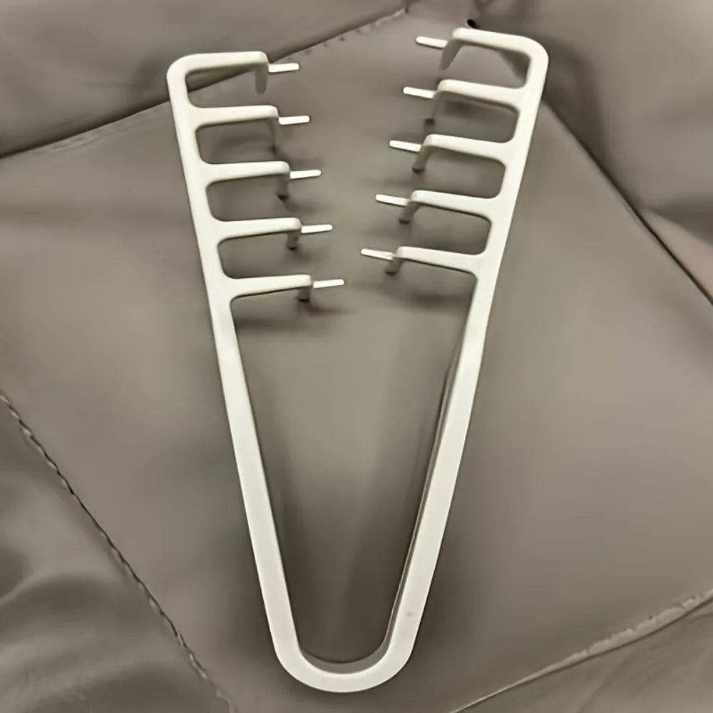 Wide-tooth styling combs with hairstyle and dimension examples