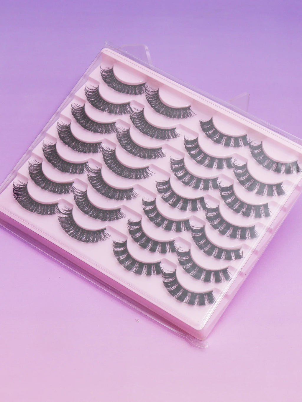 Cat-Eye Faux Mink-Style False Lashes – 5 Pairs