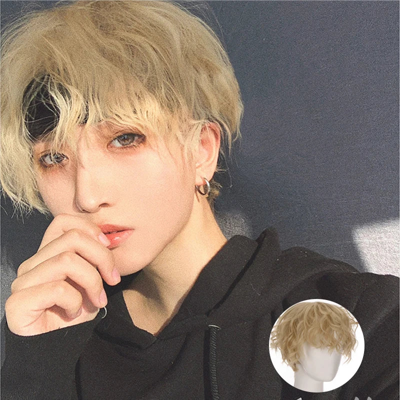 Short wig hairstyle shown on a model