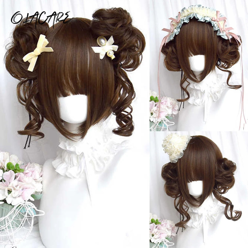 Short Wavy Cosplay Synthetic Bob Wig – 21 Assorted Colors