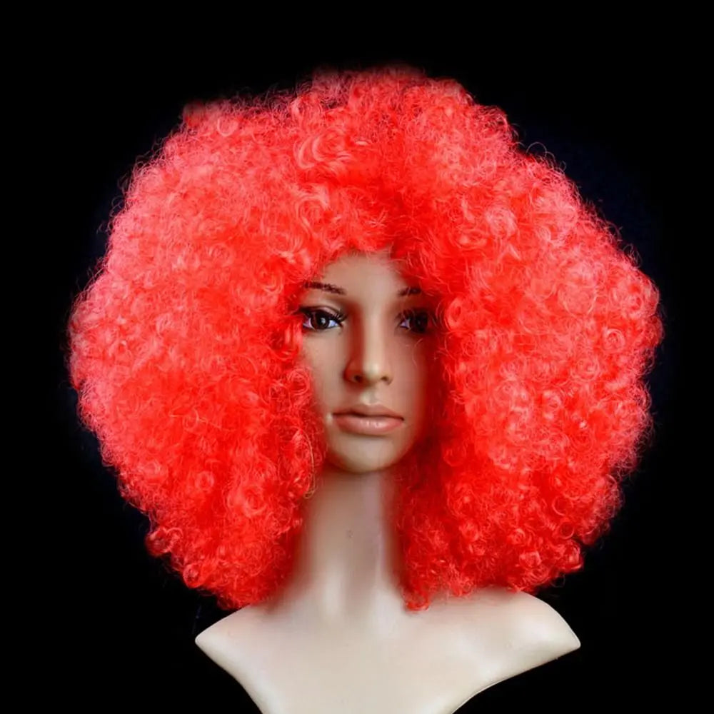 Curly costume wig shown on a mannequin