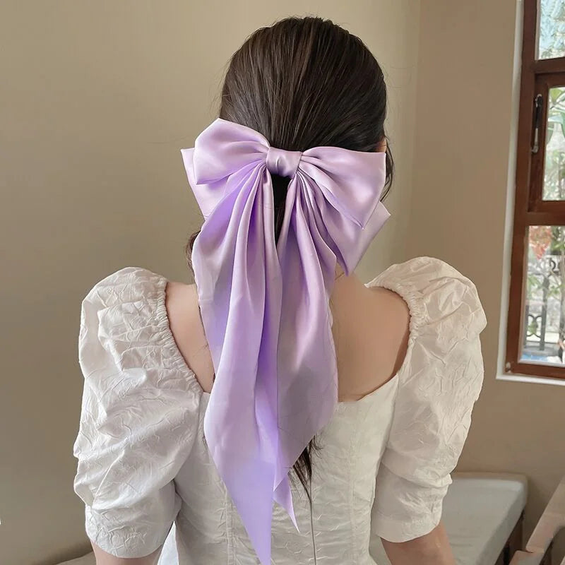 Oversized Bow Ribbon Hair Clip