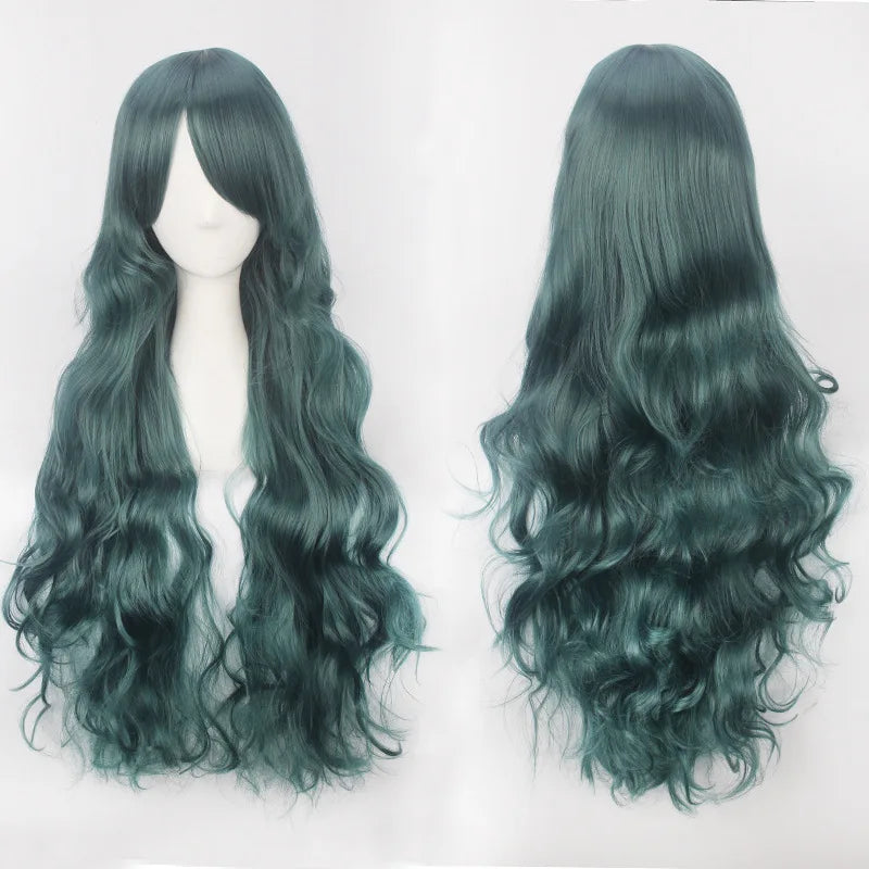 Long Wavy Cosplay Costume Wig (30-Inch Heat-Resistant Fiber)