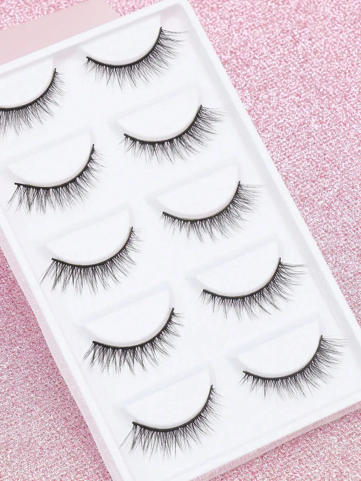 Cat-Eye Faux Mink-Style False Lashes – 5 Pairs