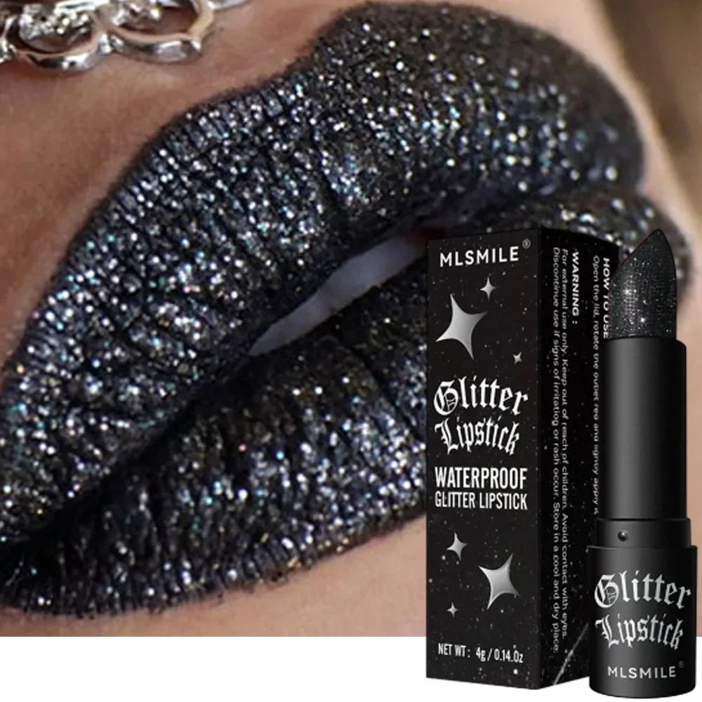 Pearlescent Glitter Lipstick – Waterproof & Long-Lasting