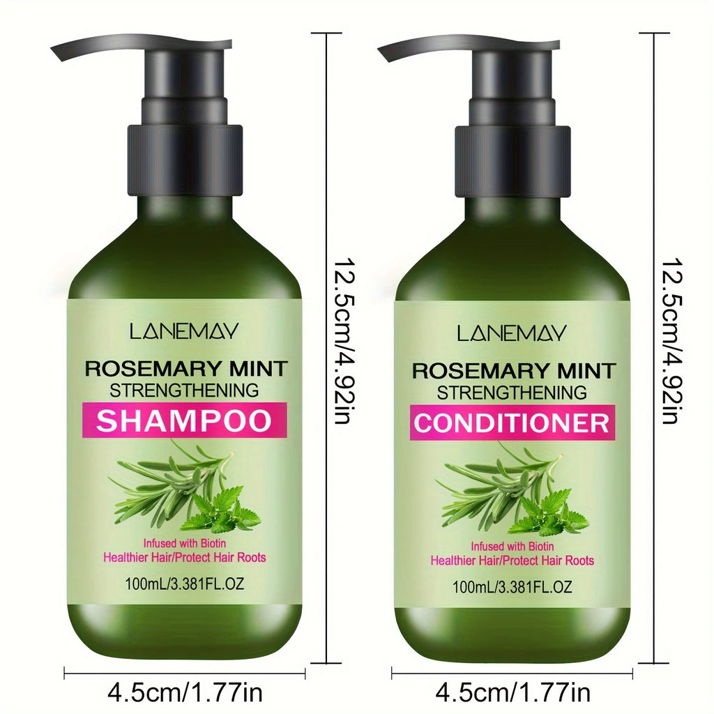 Shampoo and conditioner bottles with dimensions