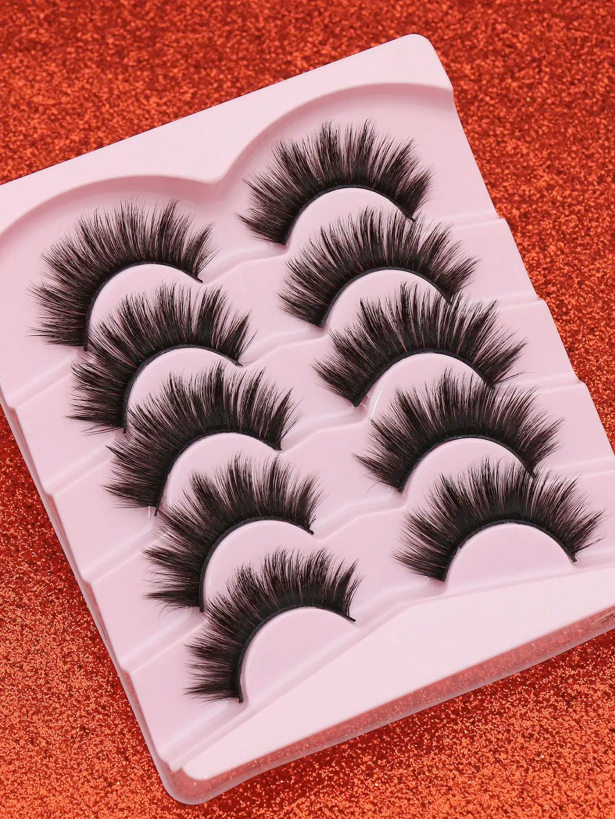 Cat-Eye Faux Mink-Style False Lashes – 5 Pairs
