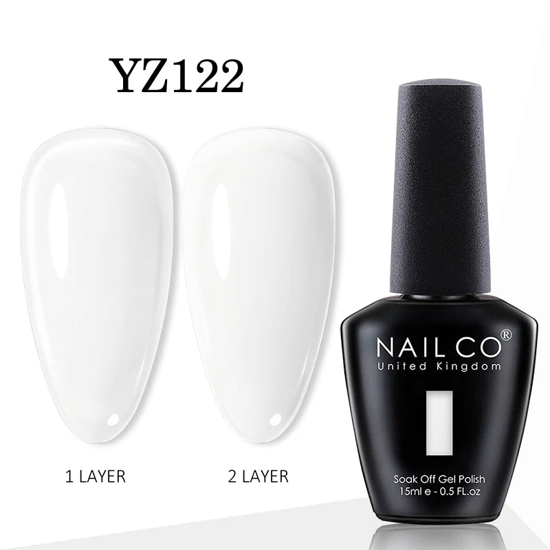 NAILCO gel polish bottle with numbered color samples