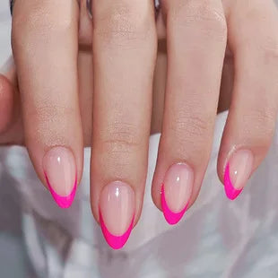 Decorative nail designs shown on hands