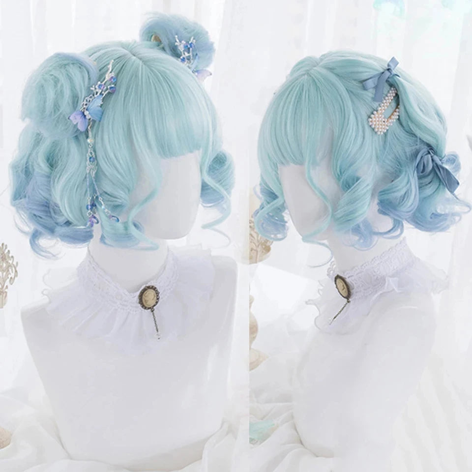 Short Wavy Cosplay Synthetic Bob Wig – 21 Assorted Colors