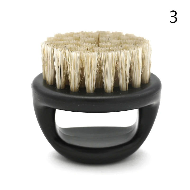Palm grooming brush showing handle and bristles