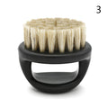 Palm grooming brush showing handle and bristles