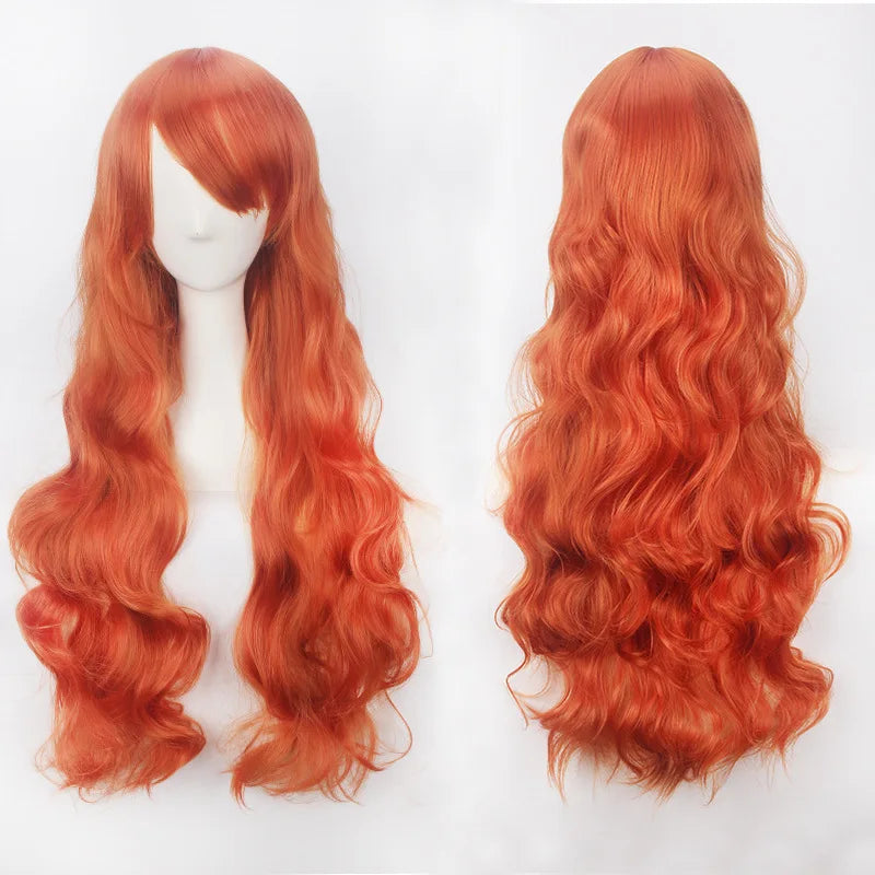 Long Wavy Cosplay Costume Wig (30-Inch Heat-Resistant Fiber)