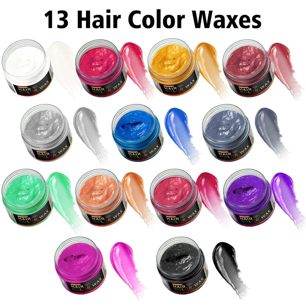 Instant Washable Hair Color Wax Mud