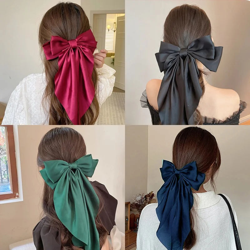 Oversized Bow Ribbon Hair Clip