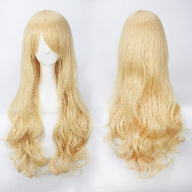 Long Wavy Cosplay Costume Wig (30-Inch Heat-Resistant Fiber)