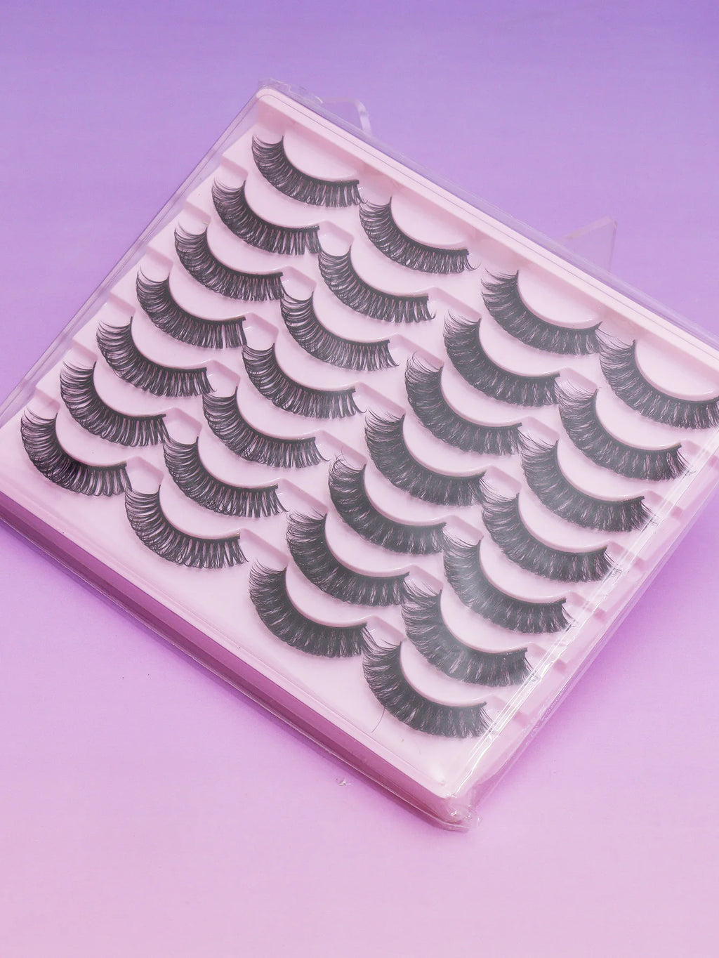 Cat-Eye Faux Mink-Style False Lashes – 5 Pairs