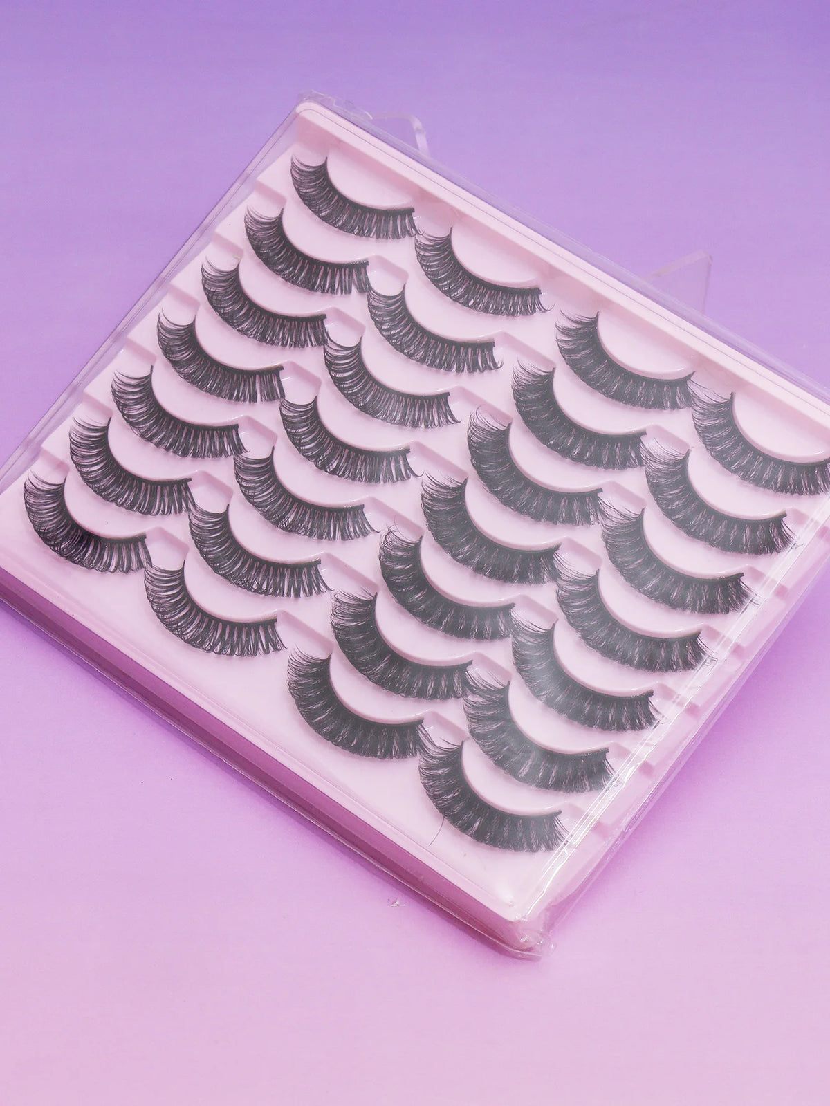 Cat-Eye Faux Mink-Style False Lashes – 5 Pairs
