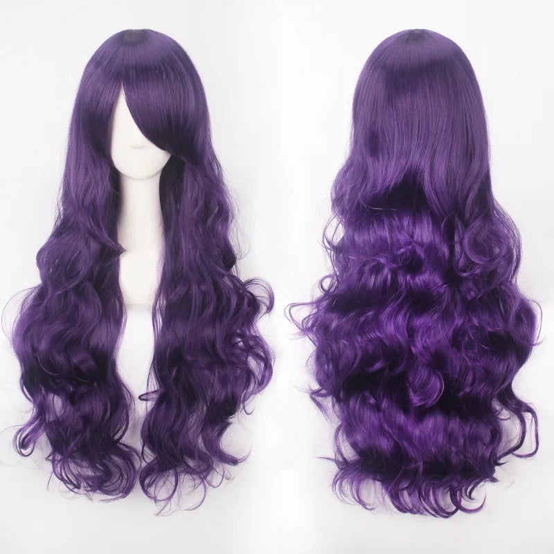 Long Wavy Cosplay Costume Wig (30-Inch Heat-Resistant Fiber)