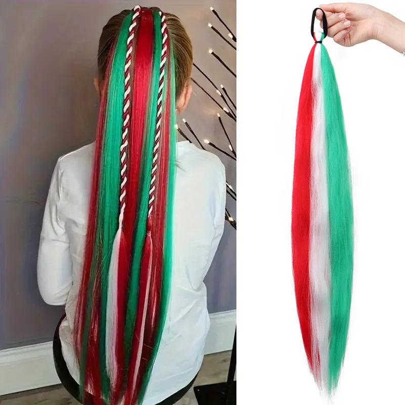 26" Straight Braiding Ponytail Extension - 17 Vibrant Colors