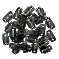 Small wig attachment clips with teeth and fastening details