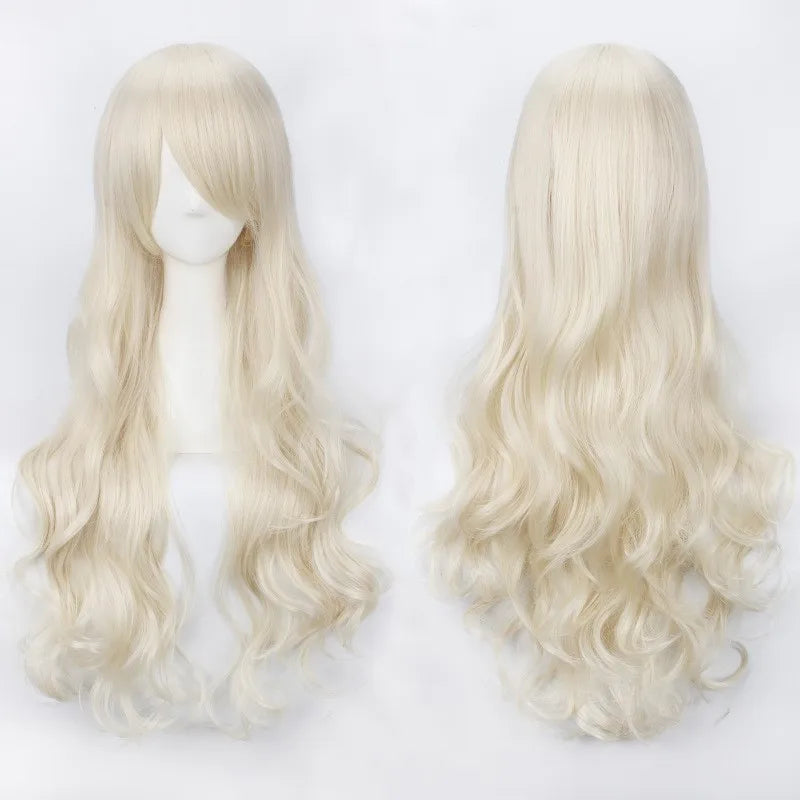 Long Wavy Cosplay Costume Wig (30-Inch Heat-Resistant Fiber)
