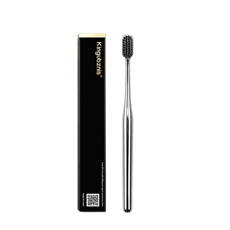 Toothbrush beside its slim box