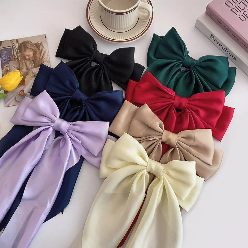 Oversized Bow Ribbon Hair Clip