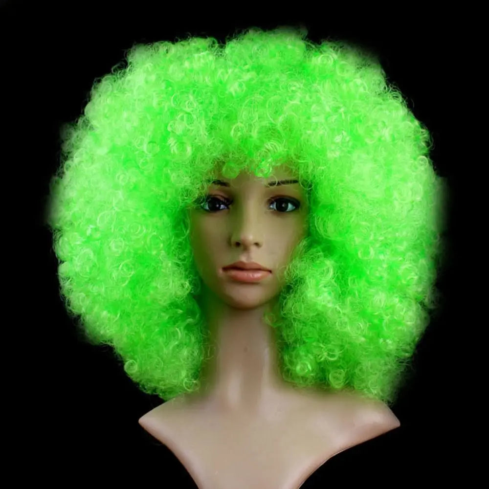 Curly costume wig shown on a mannequin