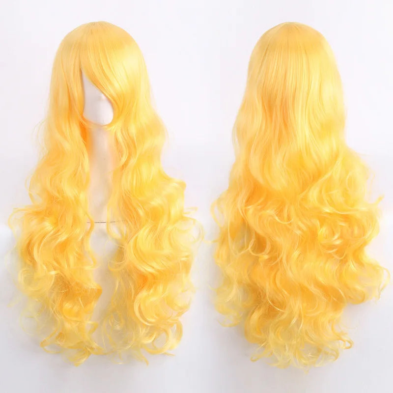 Long Wavy Cosplay Costume Wig (30-Inch Heat-Resistant Fiber)