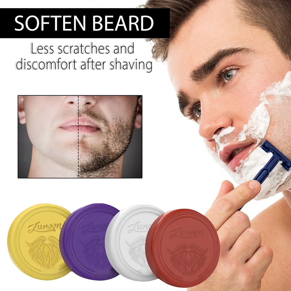 Shaving soap with lather and application examples