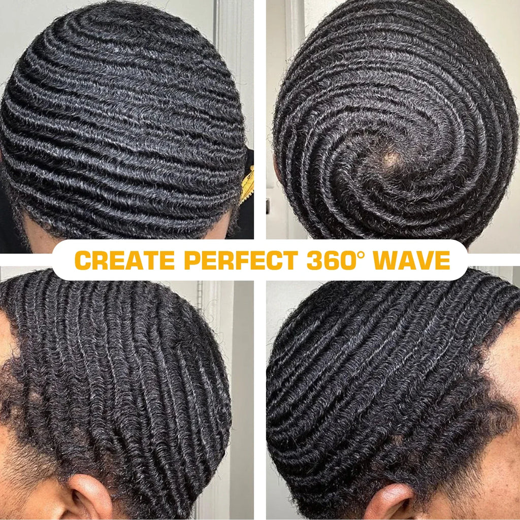 Close-up examples of wave hairstyles