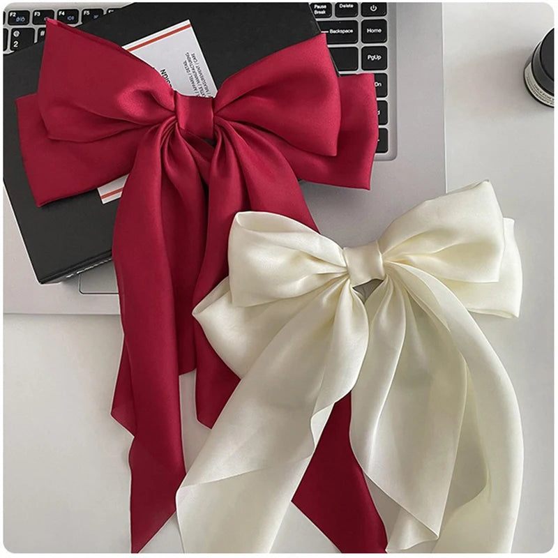 Oversized Bow Ribbon Hair Clip