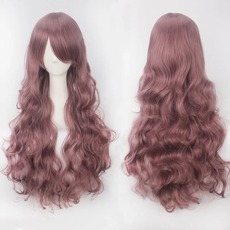 Long Wavy Cosplay Costume Wig (30-Inch Heat-Resistant Fiber)