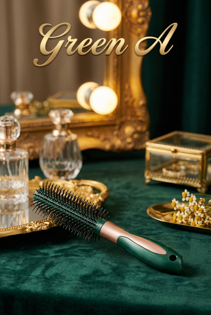 Anti-Frizz Cushion Hair Brush for Detangling and Styling | 3 Sizes for Short to Long Hair | Red, Green, Gold Luxury Colors