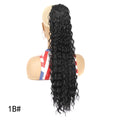 Deep Wave Clip-In Curly Ponytail Extension – Heat-Resistant Synthetic Hairpiece in 16, 22, or 30 Inches (8 Colors)