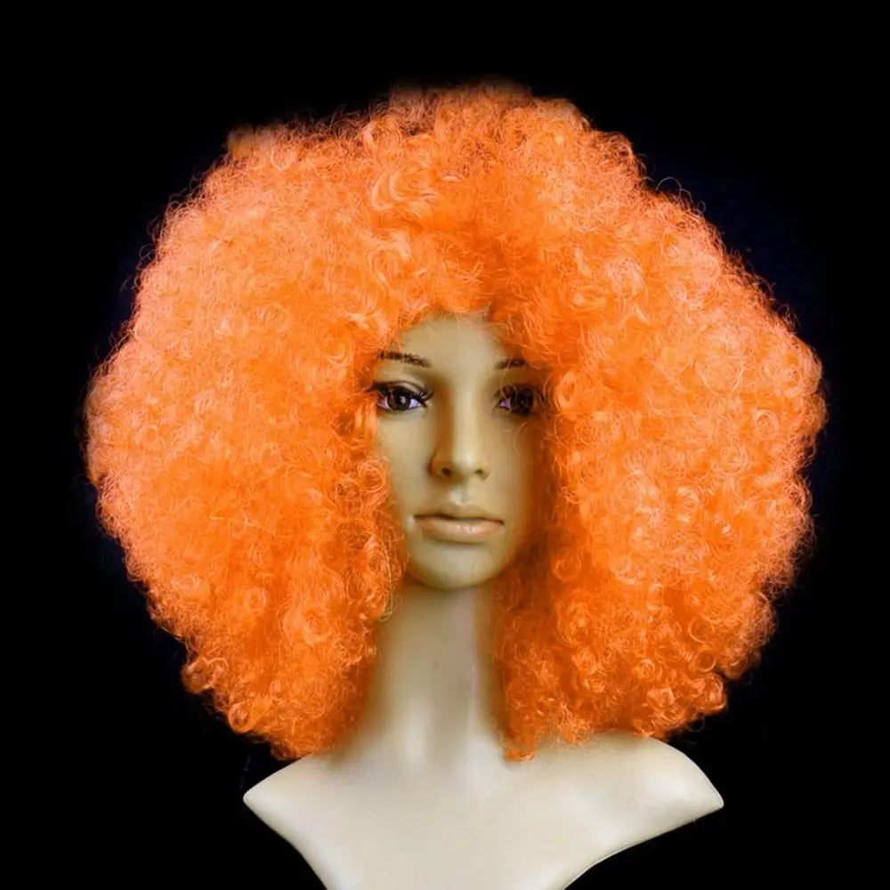 Curly costume wig shown on a mannequin