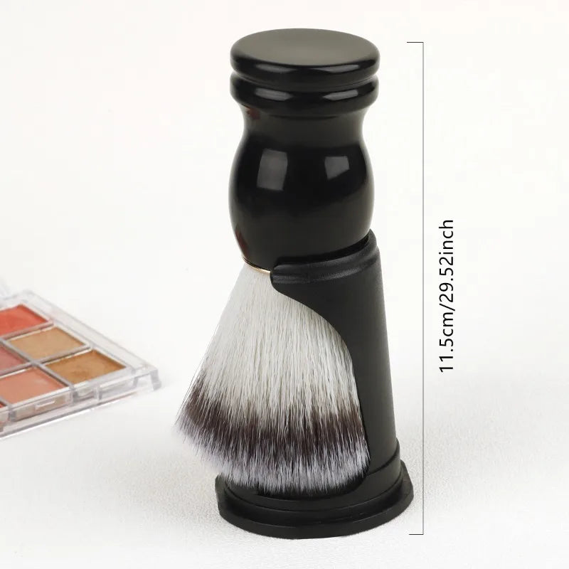 Shaving brush showing handle and bristles